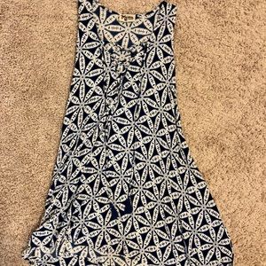 SMYMUMU Tie Front Tunic